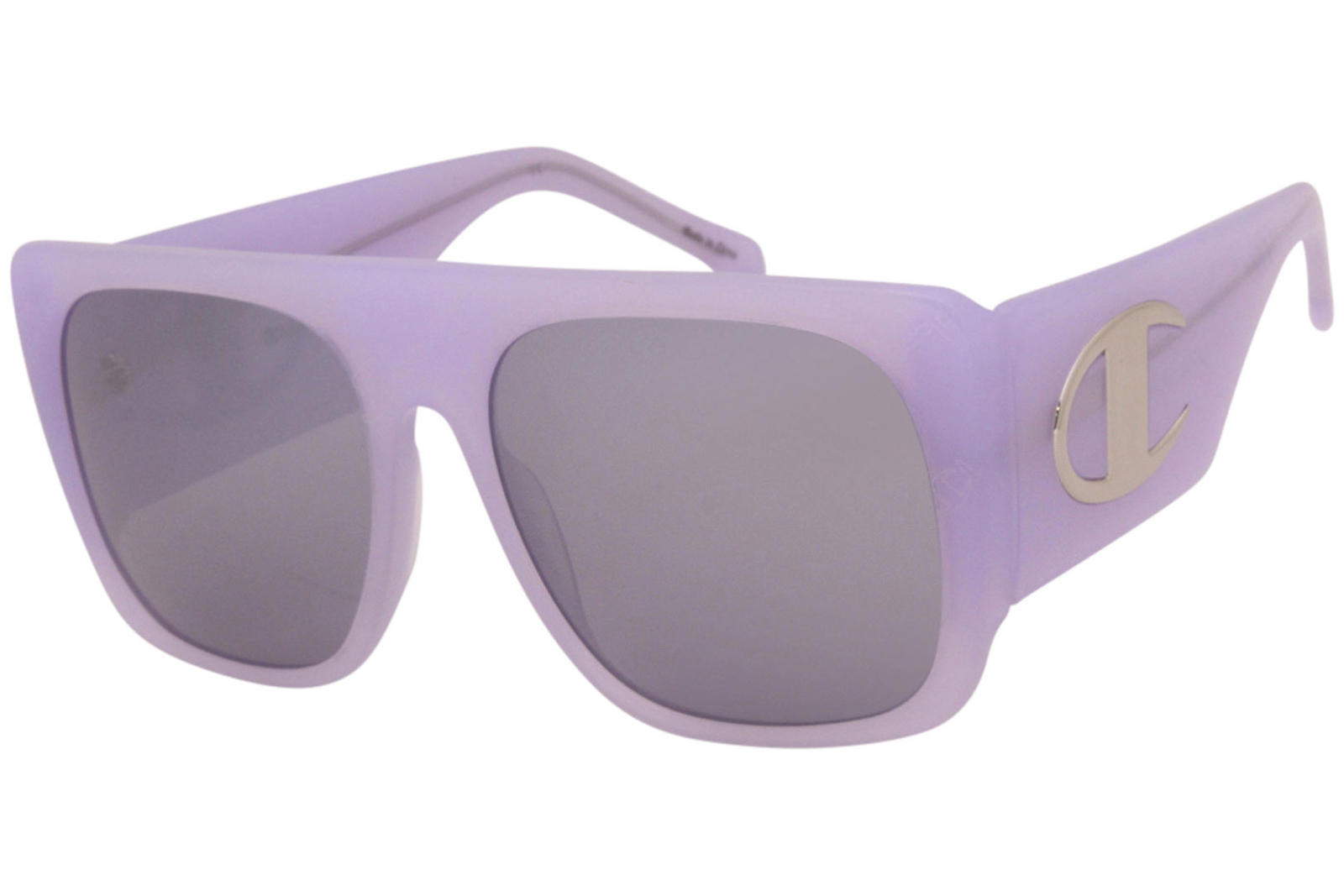 Солнцезащитные очки Champion Gigi C03 Женские с сиреневым рисункомсеребристыми зеркальными линзами 57 мм 17990₽