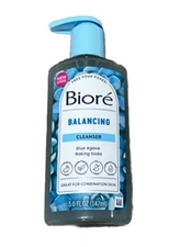 Biore Balancing Face Wash Cleanser Combination Skin PH Balanced Face Cleanser