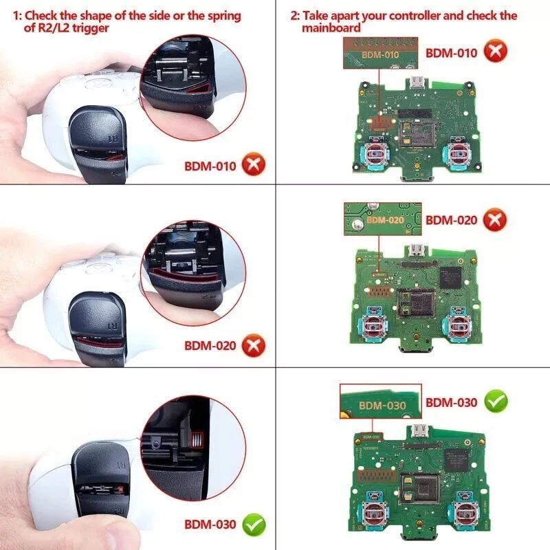 L1 R1 L2 R2 Trigger Button For Sony Playstation 5 PS5 Controller V2 V3 BDM-030 - Image 2 of 4