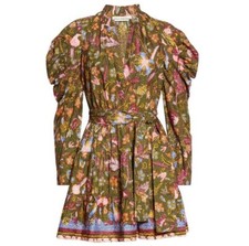Ulla Johnson Naima Dress Pine Floral Size 2 MSRP $395