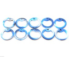 Pack of 10 Blue Camo Military Army ID Dog Tag Rubber Silicone Silencers