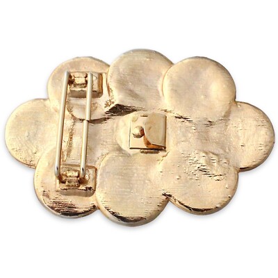 ?Vtg Roman coin-look belt buckle Vintage Roman Coin Belt Buckle Large Gold Tone Greco-Roman  main image 4