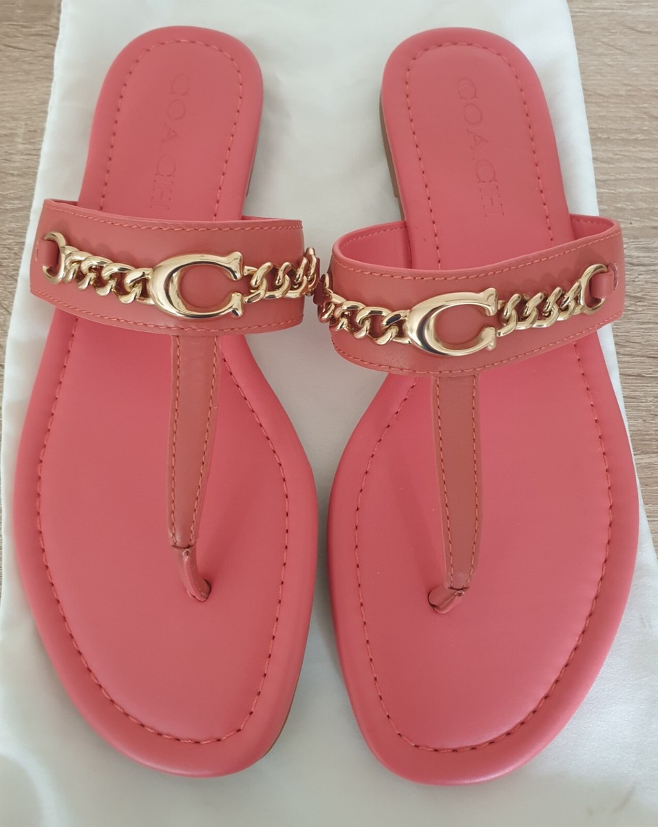 Flat Sandals Coach Jaclyn Sandal COACH FG 3443, Size Women Jaclyn