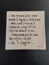 Disco Vinile 45 Giri Gianni Meccia L'Ultima Lettera - Dove C'era Una Volta