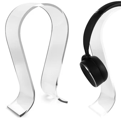 Geekria Acrílico Omega Soporte para Auriculares Sobre la Oreja (Claro)