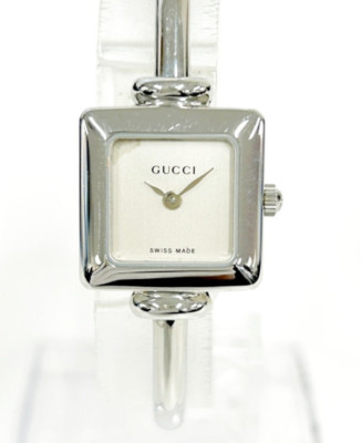 ☆GUCCI 1900L レディース ウォッチ☆ Vintage Gucci 1900L Watch Square Quartz Women's Black Dial