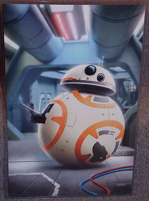 Star Wars BB8 Glossy Print 11 x 17 In Hard Plastic Sleeve | eBay
