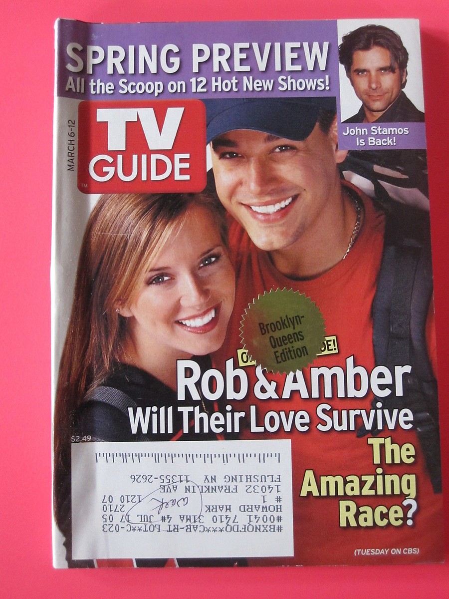 ROB and AMBER AMAZING RACE TV GUIDE march 12, 2005