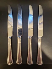 REED & BARTON ARLINGTON NEWTON DINNER KNIVES x 4 Stainless Steel 18/10 Flatware