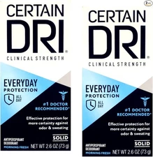 Antiperspirant Deodorant Effective Against Odor and Sweating (2 Pack of 2.6oz)