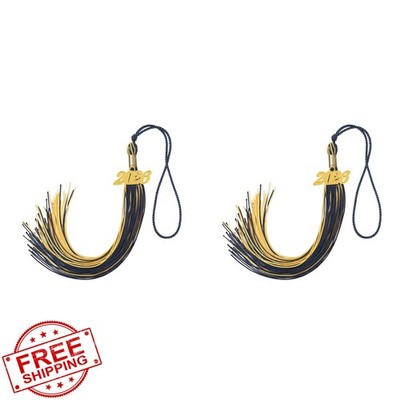 D DODOU Graduation Tassel Navy Blue Gold Charm