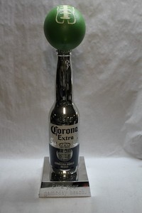 CORONA EXTRA BEER FIND YOUR GAMEDAY BEACH FOOTBALL LIME TOP TROPHY NEW