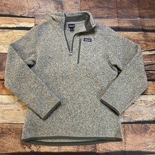 Patagonia Unisex Kids Better Sweater 1/4 Zip Gray Large 12