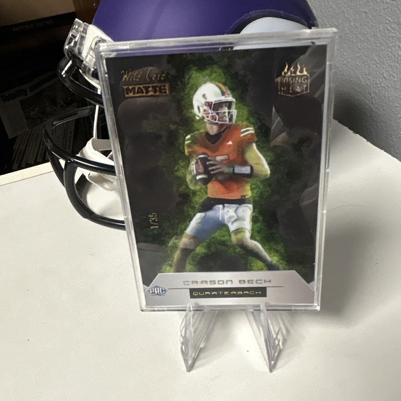 Wild Card 2023 Carson Beck Rising Heat Insert #AH-CB 1/35 Georgia Bulldogs NCAA