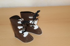 alte Puppenstiefel für Celluloidpuppen, braun, Emso 44