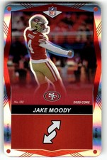 2025 UNO Elite NFL Football Core Edition Card #132 Red Jake Moody Foil