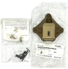 Wilcox One/Three Hole Helmet Shroud NVG Mount Plate Coyote Brown 56100G38-T