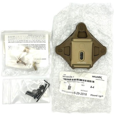 Wilcox One/Three Hole Helmet Shroud NVG Mount Plate Coyote Brown