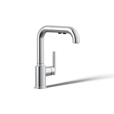 Kohler K-7506-CP Bar Faucet Purist Single Handle Kitchen Faucet Polished Chrome