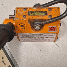 Eriez RPL-3 Permanent Lifting Magnet ON/OFF Handle 300 lb Max Capacity