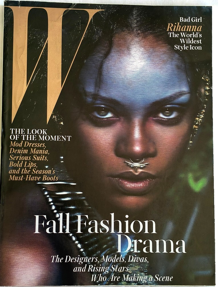 W Fashion Magazine Rihanna September 2014 Fall Fashion Drama Like New No Label!!