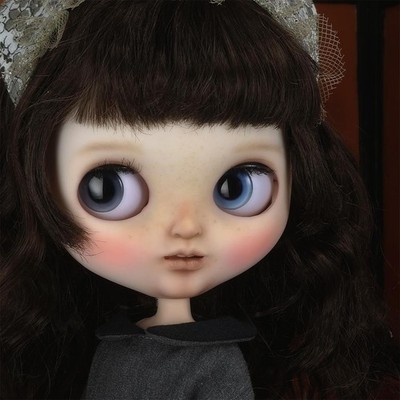Custom ICY Doll White Skin Open Mouth Handmade Doll with Wig Outfit (18)