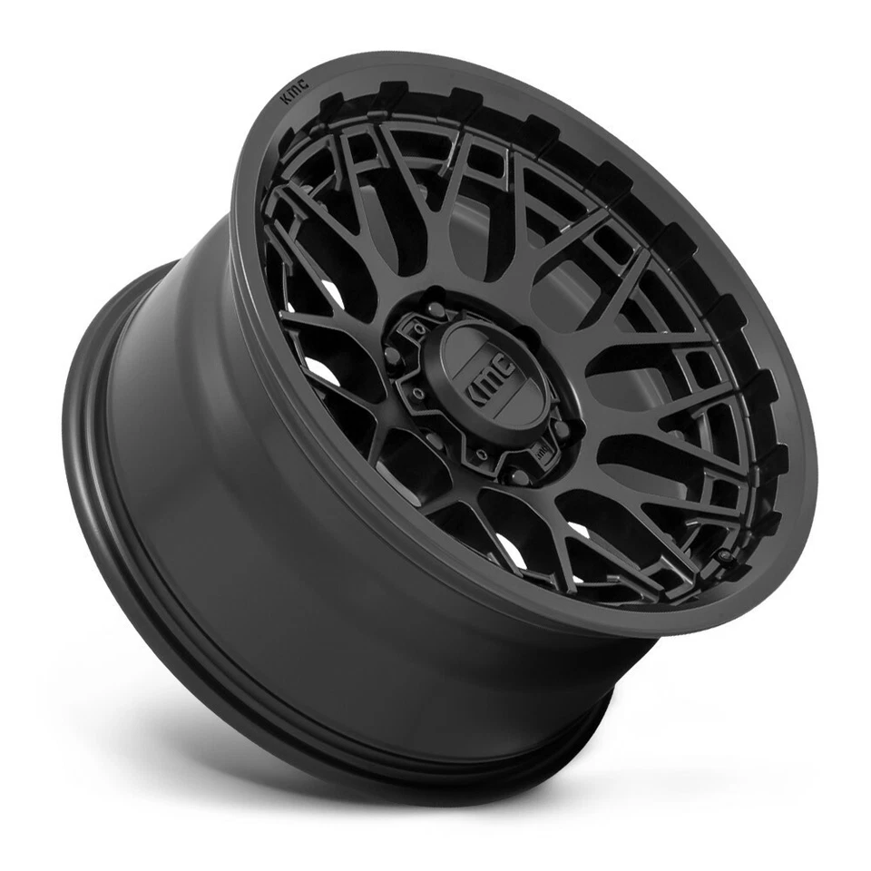 Llanta KMC KM722 Technic 17x8,5 6x135 negra satinada 17" 18 mm para Ford Lincoln Foto 3 de 4