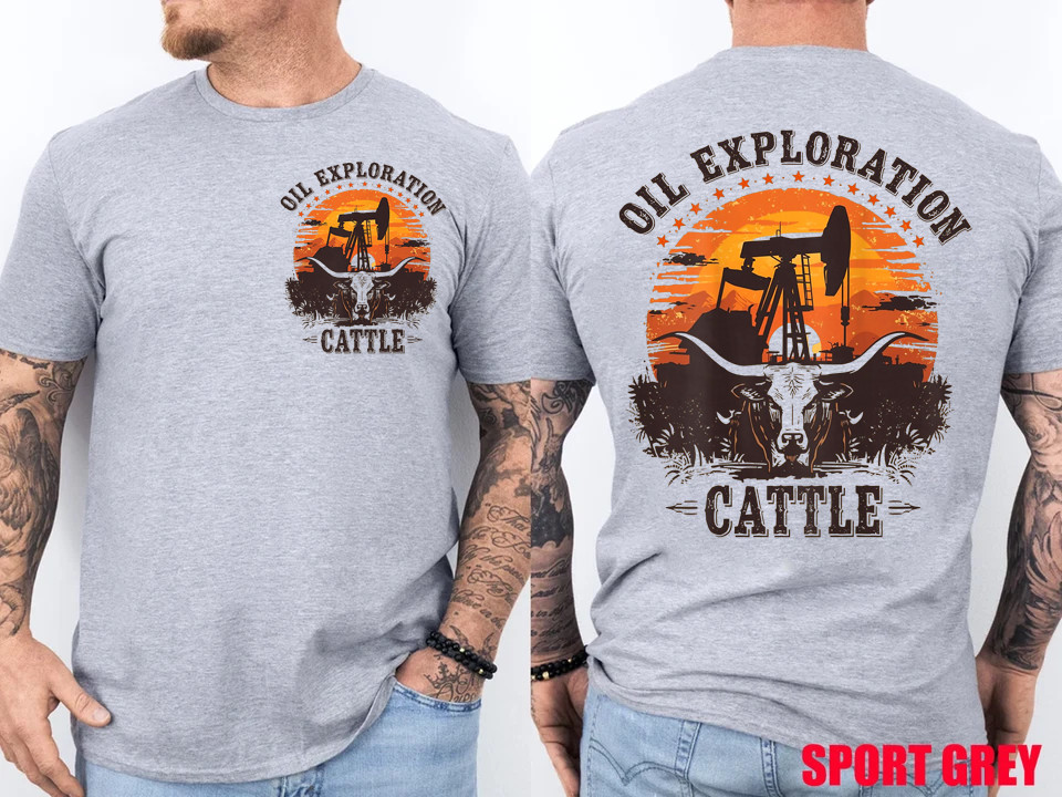 Exploration & Cattle Company Texas T-shirt | Front & Back Print