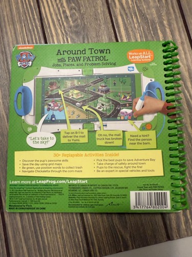 Libro LeapFrog LeapStart livello 2 in giro per la città con PAW Patrol lavori e abilità pre-K - Foto 2 di 3