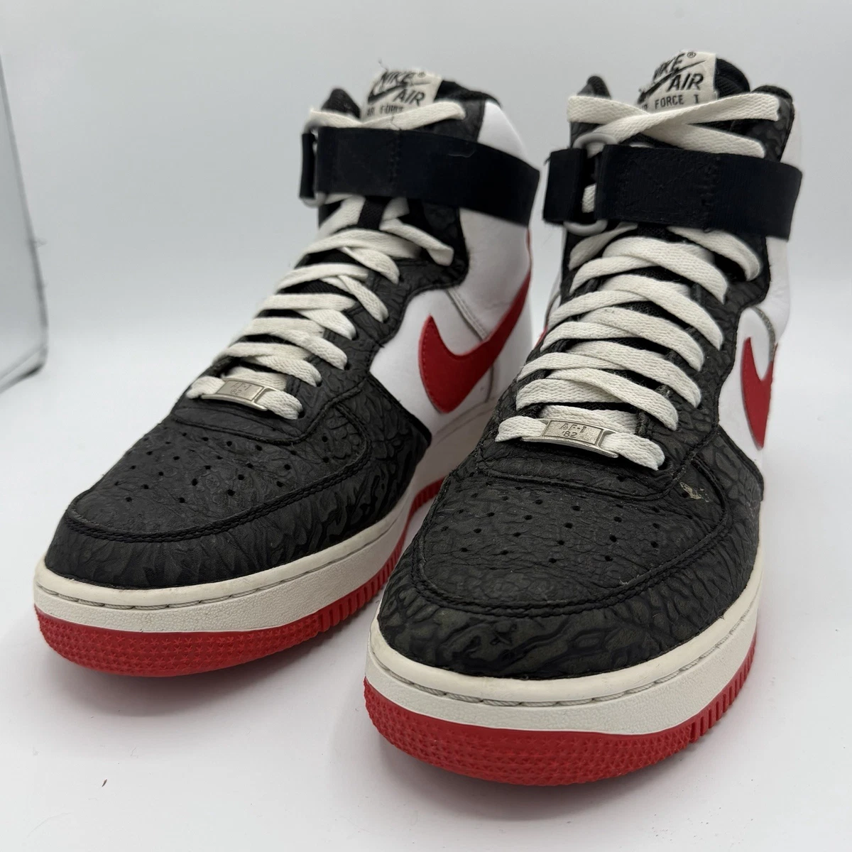 Nike Air Force 1 High \'07 White/Red Elephant Print NIKE Jordan 1 Retro Red Elephant Print | eBay main image 4