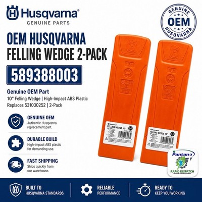 Husqvarna 10'' Felling Wedges 598035903 Replaces 608201001 589388003 2-Pack