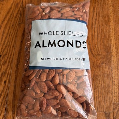 Lot Of 2 - Whole Shelled ALMONDS - Total 4 Pounds - 04/27