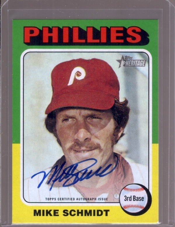 MIKE SCHMIDT 2024 Topps Heritage Real One Autograph Auto #ROA-MS