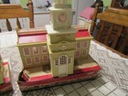 LOT OF NINE VINTAGE PLASTICVILLE BUILDINGS AND BOXES — photo 10