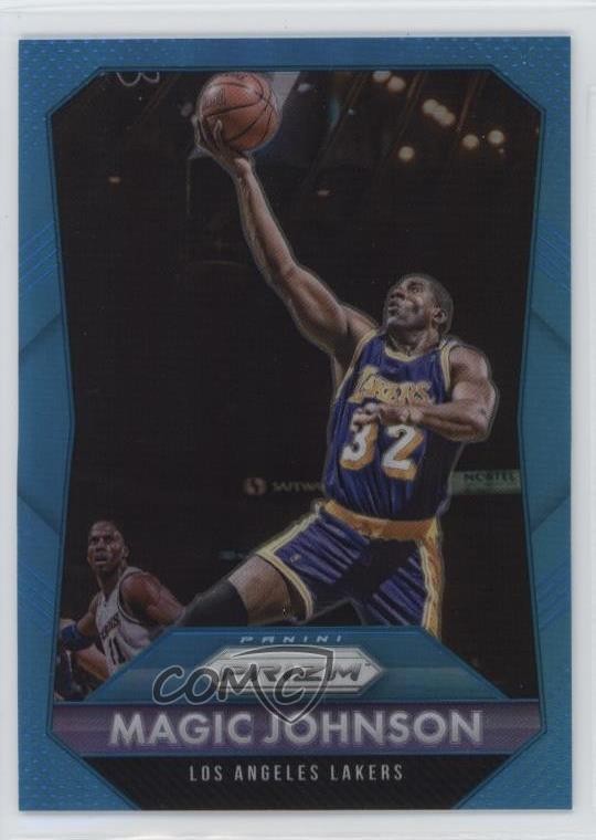 2015-16 Panini Prizm Light Blue Prizm 141/199 Magic Johnson #248 HOF 19m2