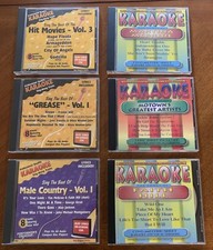 KARAOKE CD G Lot of 6 Motown Faith Hill Martina-McBride Movies Grease Country