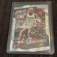 2025 Panini Prizm WNBA-Ice Prizm #10 Aari McDonald- Indiana Fever 