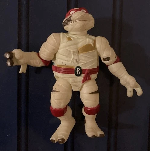 Vtg TMNT 1993 Universal Monsters Raph Raphael Mummy Figure Glow In The Dark