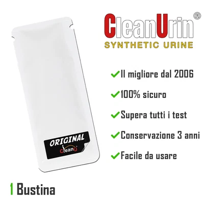 Bustina Clean Urin 25ml - Urina sintetica Original CleanU - Pronta all'uso