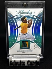 2025 Flawless ONE OF ONE 1/1 GAME USED Rickey Henderson Legendary Memorabilia