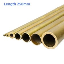 Brass Tube Brass Pipe Length 250mm Select Size OD x ID x length