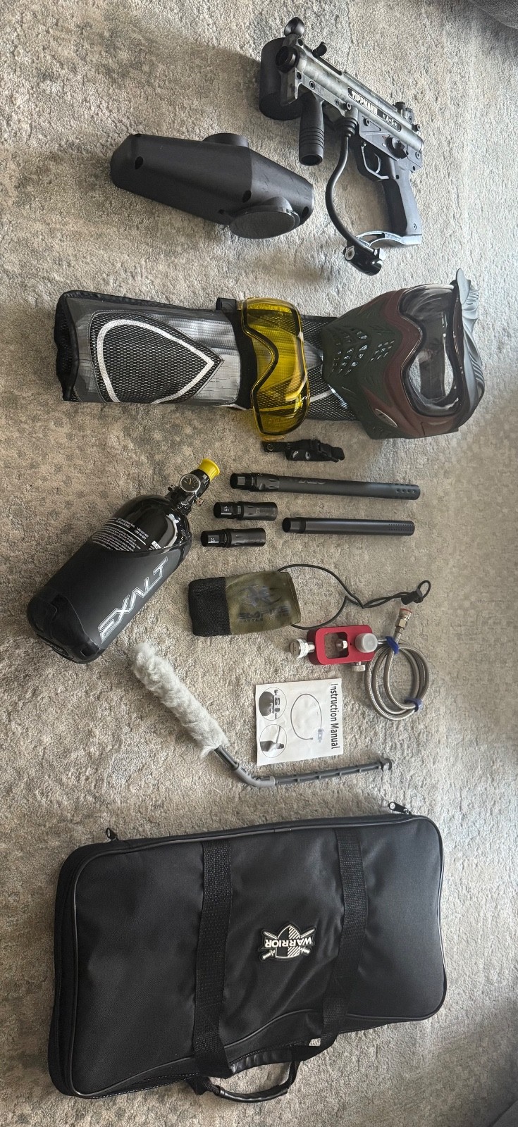 Tippman A-5 paintball marker with accessories 