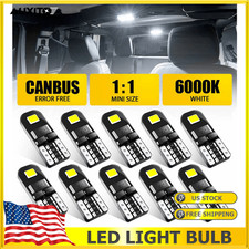 6000K Super White T10 194 168 W5W 2825 LED Interior RV Camper Trailer Bulbs Lamp