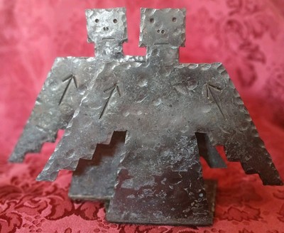 Heavy Metal Book Ends Primitive Rustic Native American Thunderbirds
