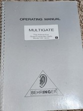 Behringer Multigate Manuel 