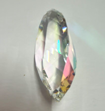 Swarovski Clear Marquise Crystal Pendant Charm, Silver Tone, 1 Gemstone.