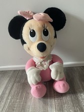 VTG Disney Babies Minnie Mouse Pink Plush Stuffed Animal 1984 Playskool 7 Inch