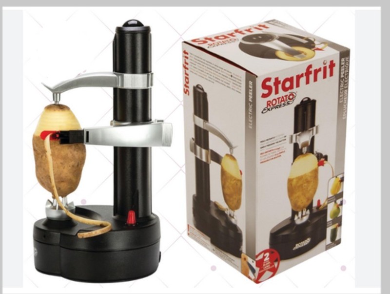 Starfrit Rotato Express Potato Peeler Electric Vegetables Fruit Black