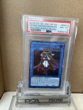 2018 YU-GI-OH! BATTLES OF LEGEND: RELENTLESS REVENGE LITMUS DOOM SWORDSMAN PSA 8