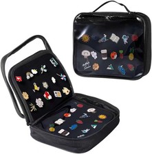 Pin Books For Collectors, Enamel Pin Display Pages Pin Carrying Case, 6 Pages